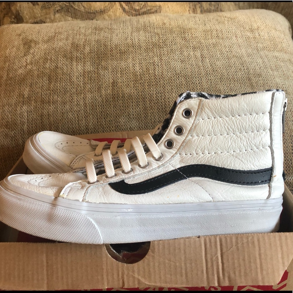 White high top vans